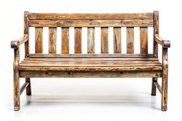 Antique wooden bench. Antique old wooden bench