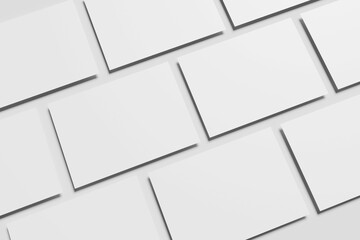 Blank landscape certificate for mockup