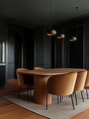 dark dining room 