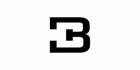 Obraz premium logo initials B icon vector