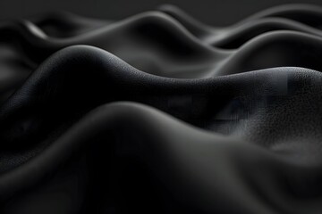 Luxurious velvety matte black background offering a sophisticated design canvas