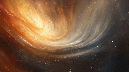 Fototapeta premium Cosmic Swirl of Stars and Galaxies in the Vast Universe