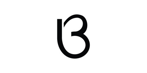 Obraz premium logo initials B icon vector