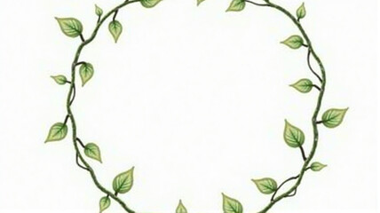 Obraz premium frame with leaves
