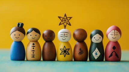 Promotion of interfaith dialogue and religious tolerance, Symbolizing unity and diversity, photography style
