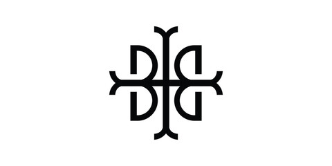 Obraz premium logo initials B icon vector