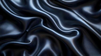 Obraz premium Dark Blue Fabric Texture - Abstract Background Illustration
