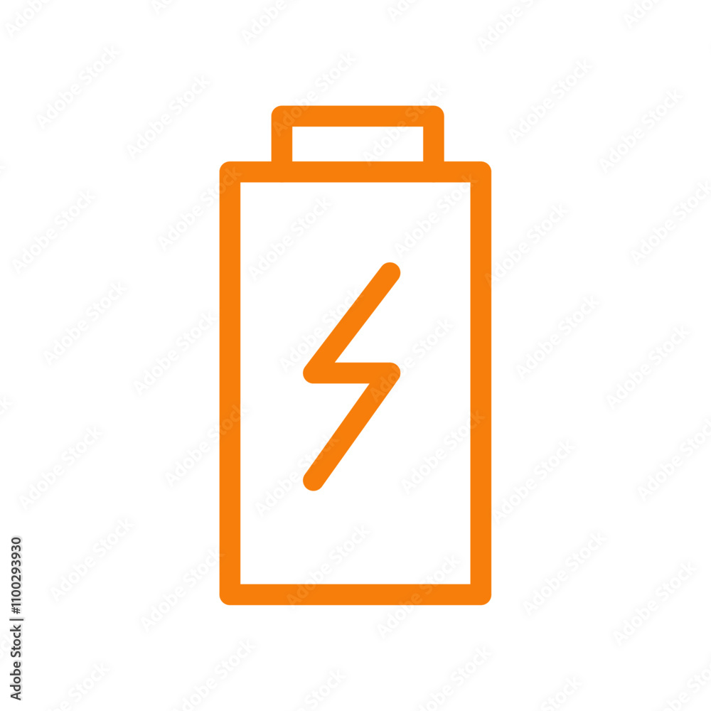 Poster battery icon Outline vector for web ui