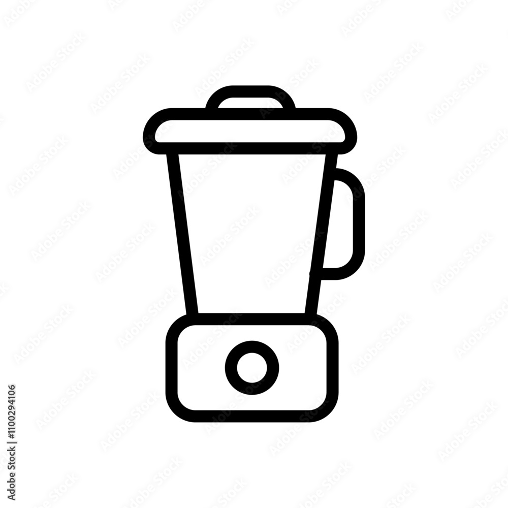 Poster Blender icon Outline vector for web ui