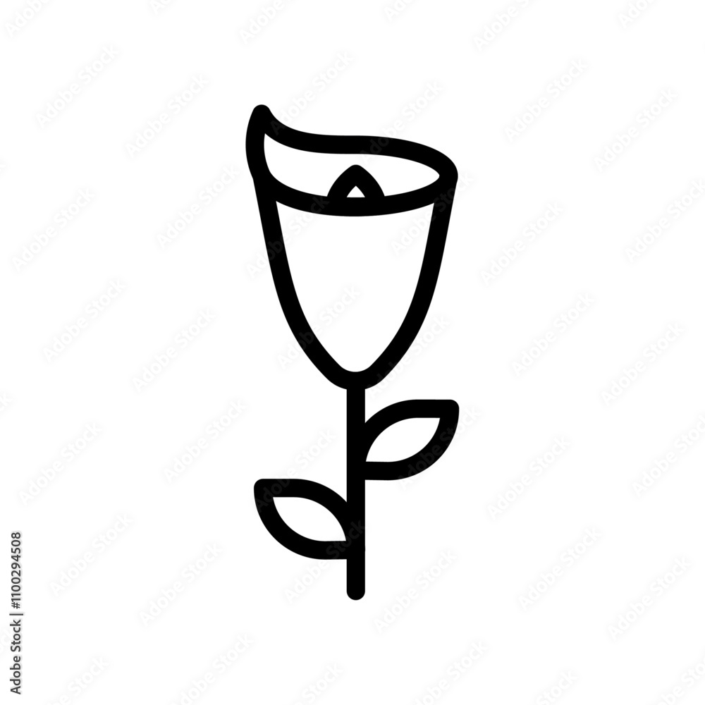 Poster calla icon Outline vector for web ui