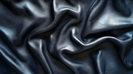 Fototapeta premium Black Leather Texture Background Image