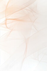 Gentle floating patterns blending into rhythmic arcs create serene atmosphere. This abstract image features soft, flowing lines in warm tones, evoking sense of calm and tranquility