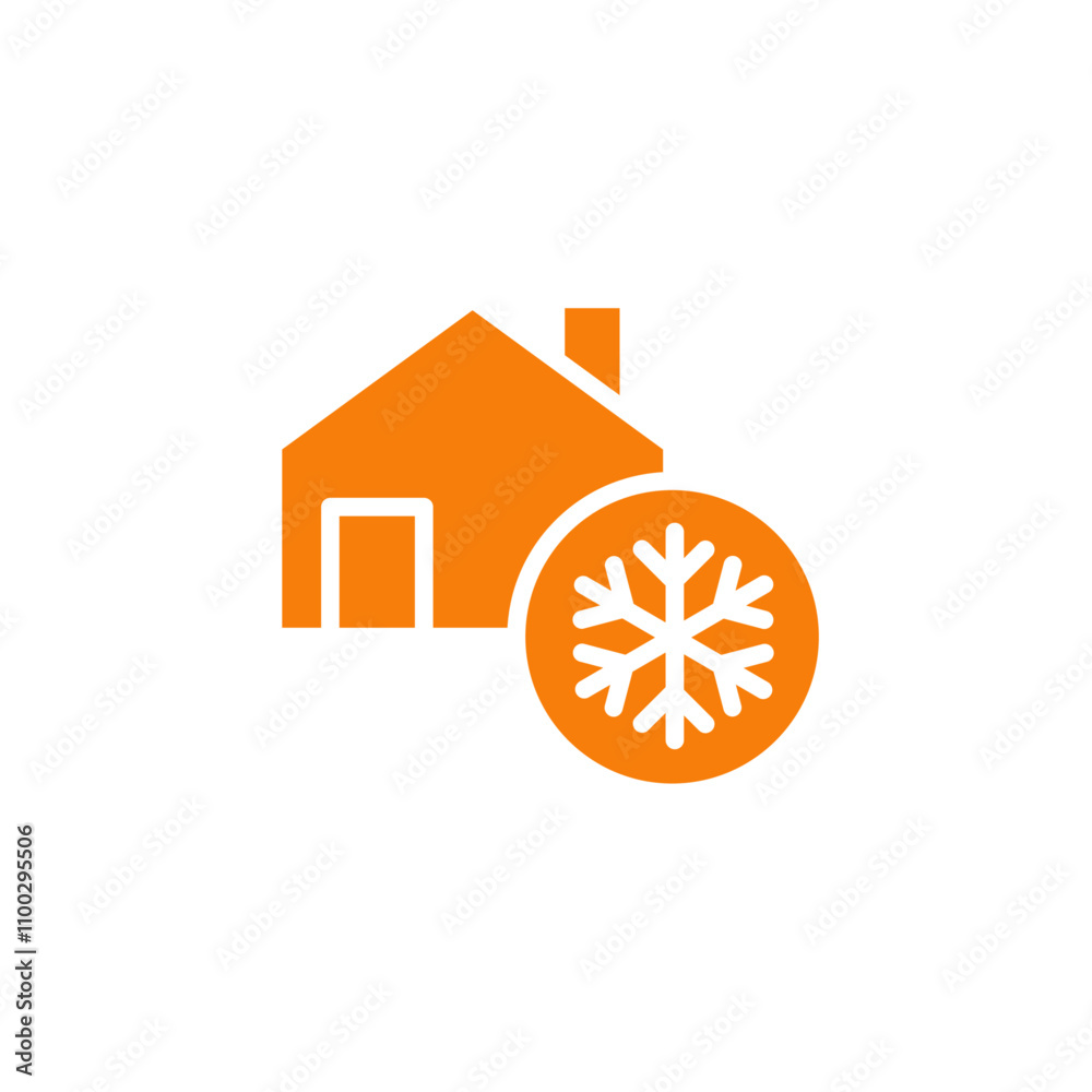 Poster Cool home icon Outline vector for web ui