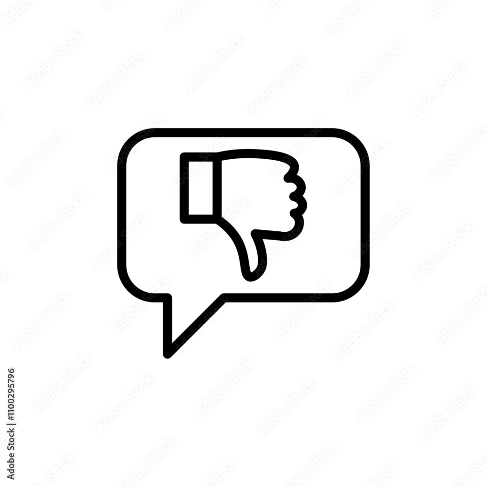Aufkleber Criticism icon Outline vector for web ui