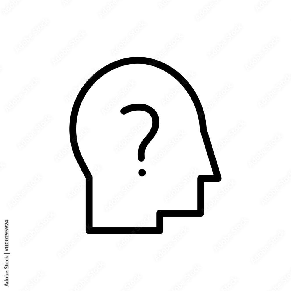 Aufkleber Curiosity icon Outline vector for web ui