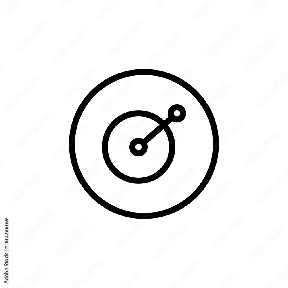 Aufkleber Dj icon Outline vector for web ui