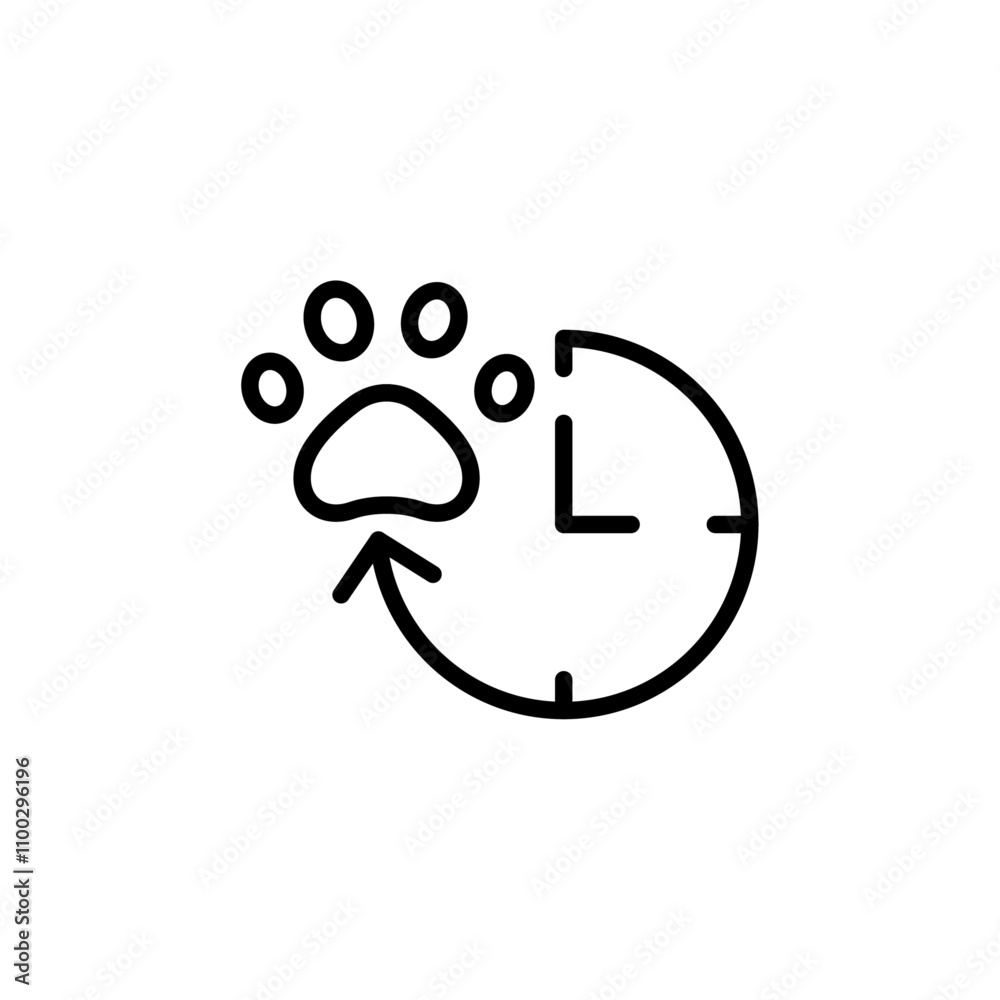 Poster dog competition icon outline vector for web ui