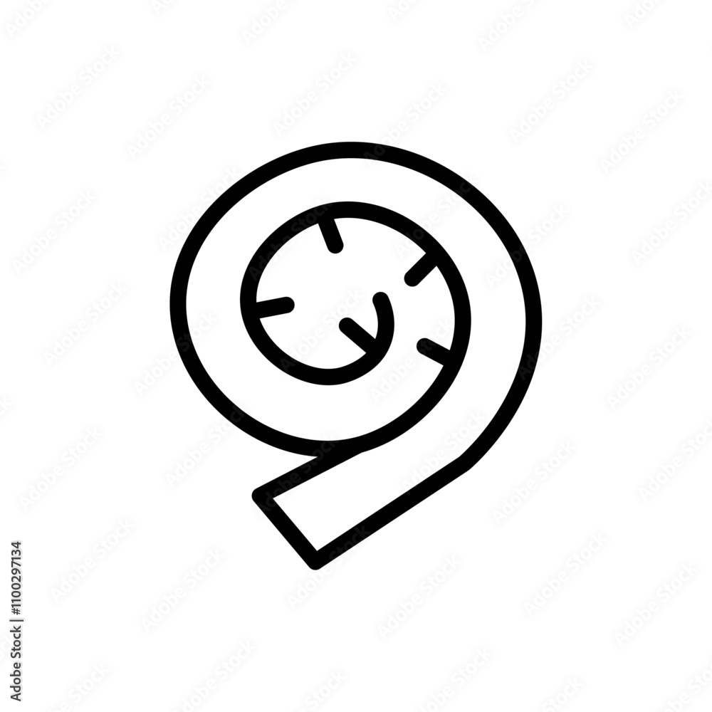Poster fiddleheads icon Outline vector for web ui