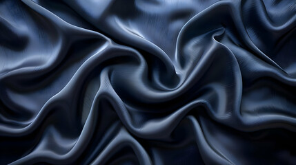 Obraz premium Abstract Blue Silk Fabric Background
