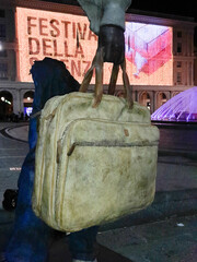 statue of a travel bag