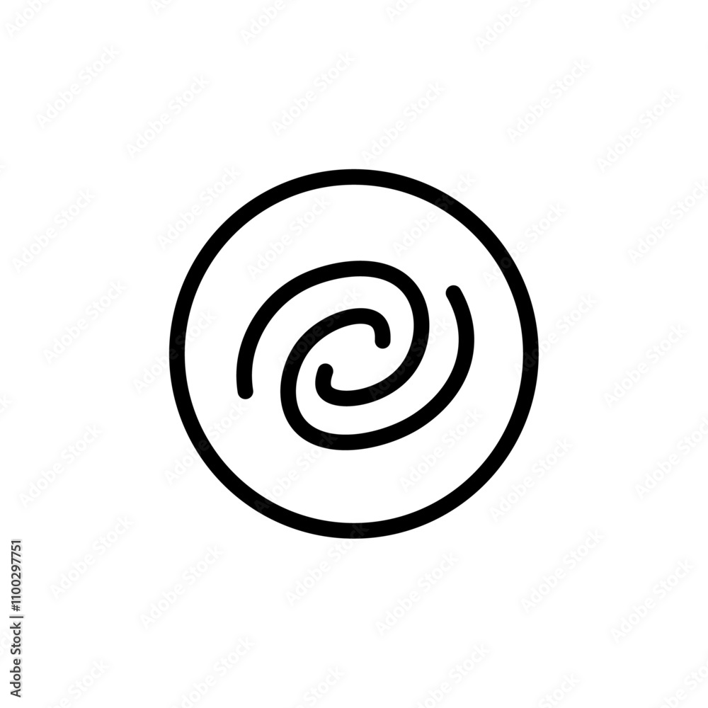 Aufkleber Galaxy icon Outline vector for web ui