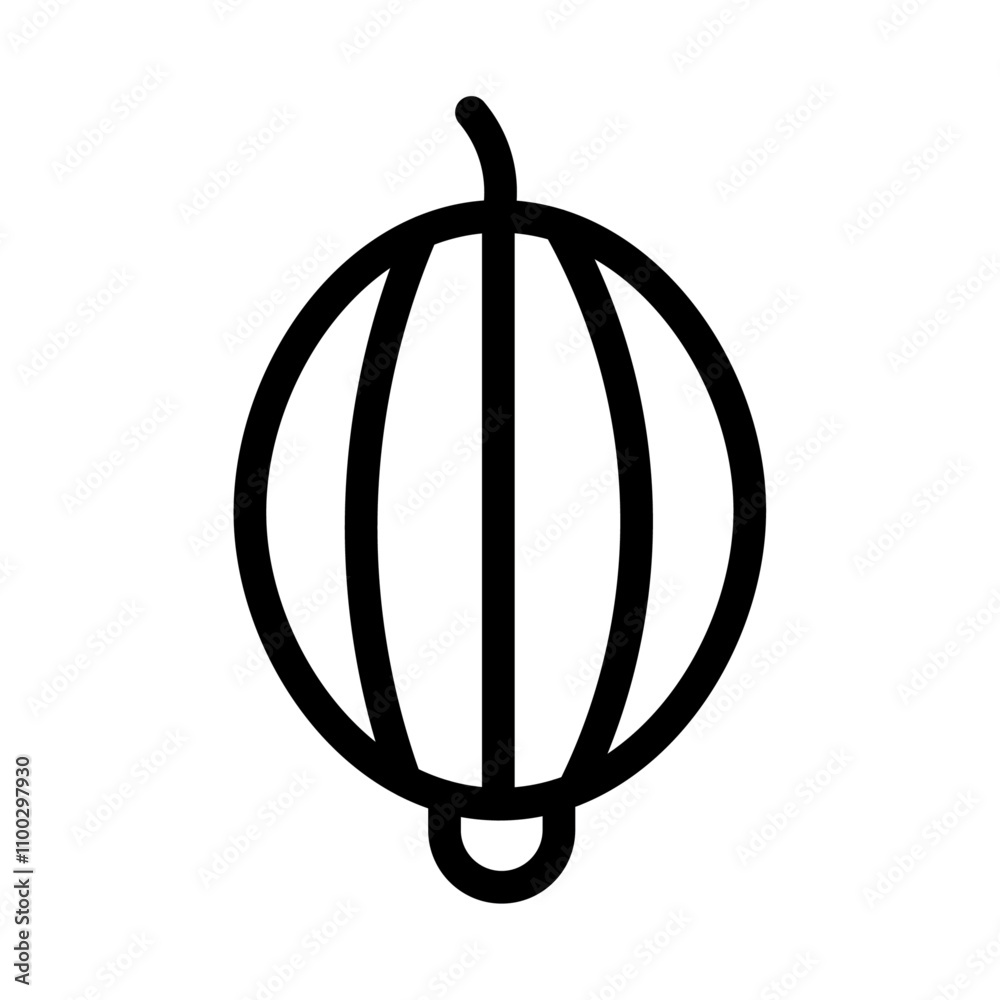 Aufkleber Gooseberry icon Outline vector for web ui