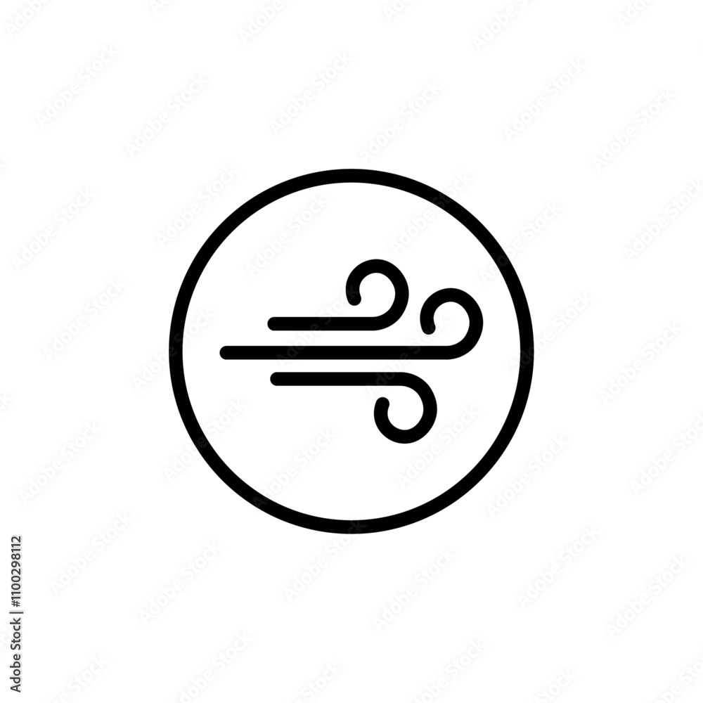 Poster gust icon Outline vector for web ui