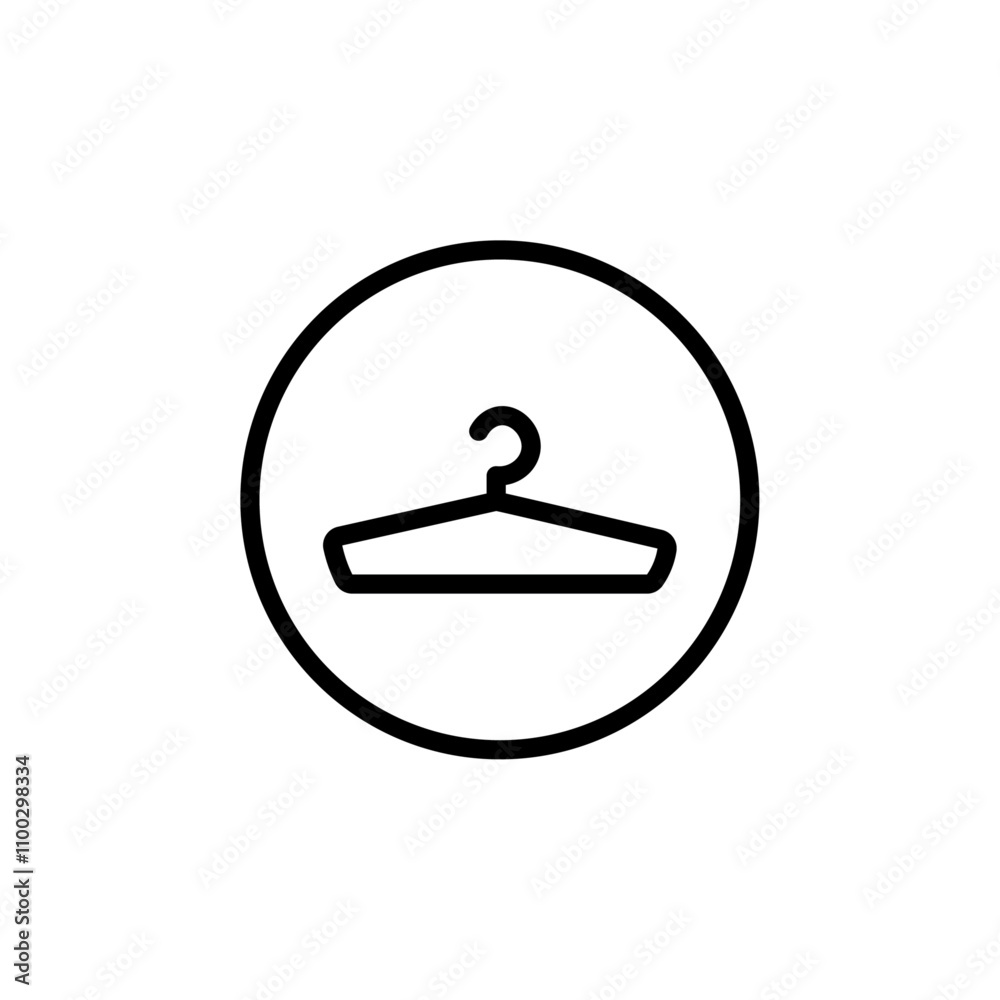 Aufkleber hanger icon Outline vector for web ui