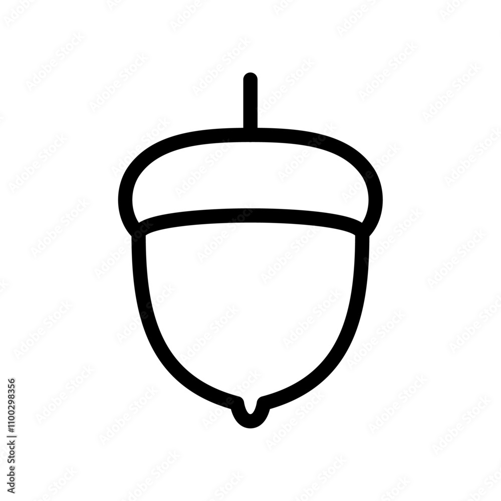 Aufkleber Hazelnut icon Outline vector for web ui