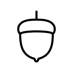 Obraz premium Hazelnut icon Outline vector for web ui