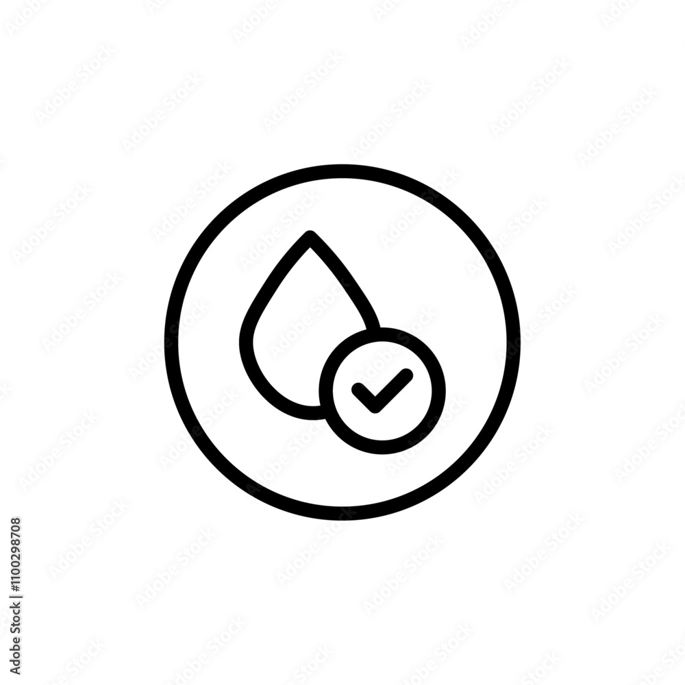 Poster hypoallergenic icon Outline vector for web ui