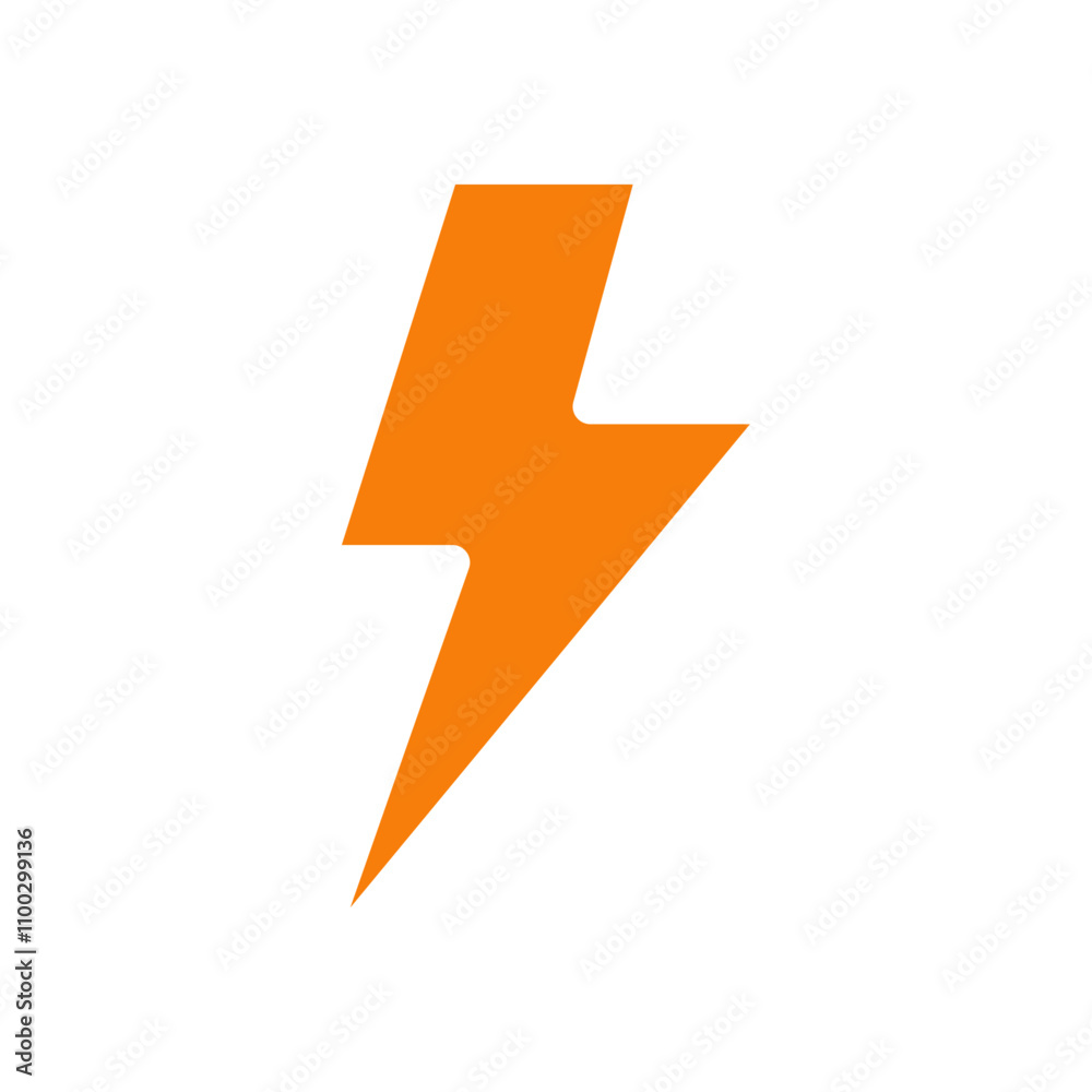 Poster lightning icon outline vector for web ui