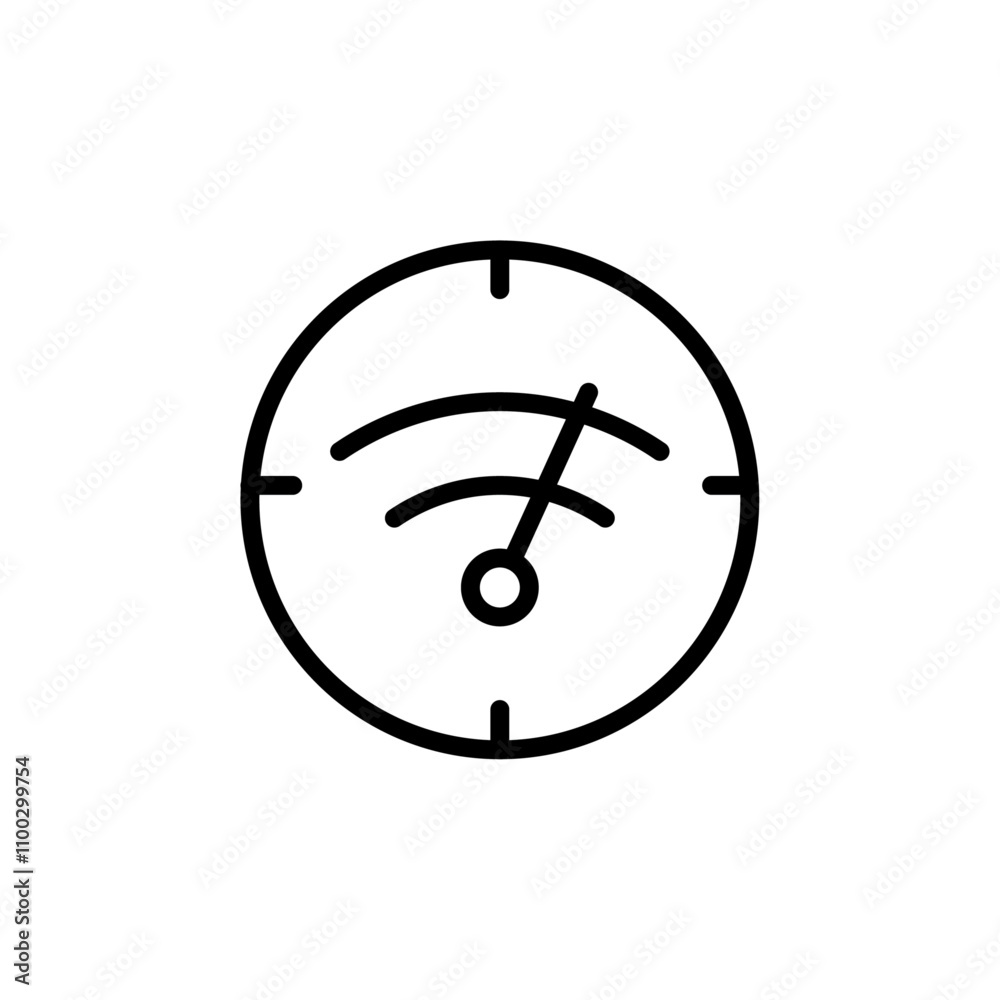 Poster Network speed test icon Outline vector for web ui