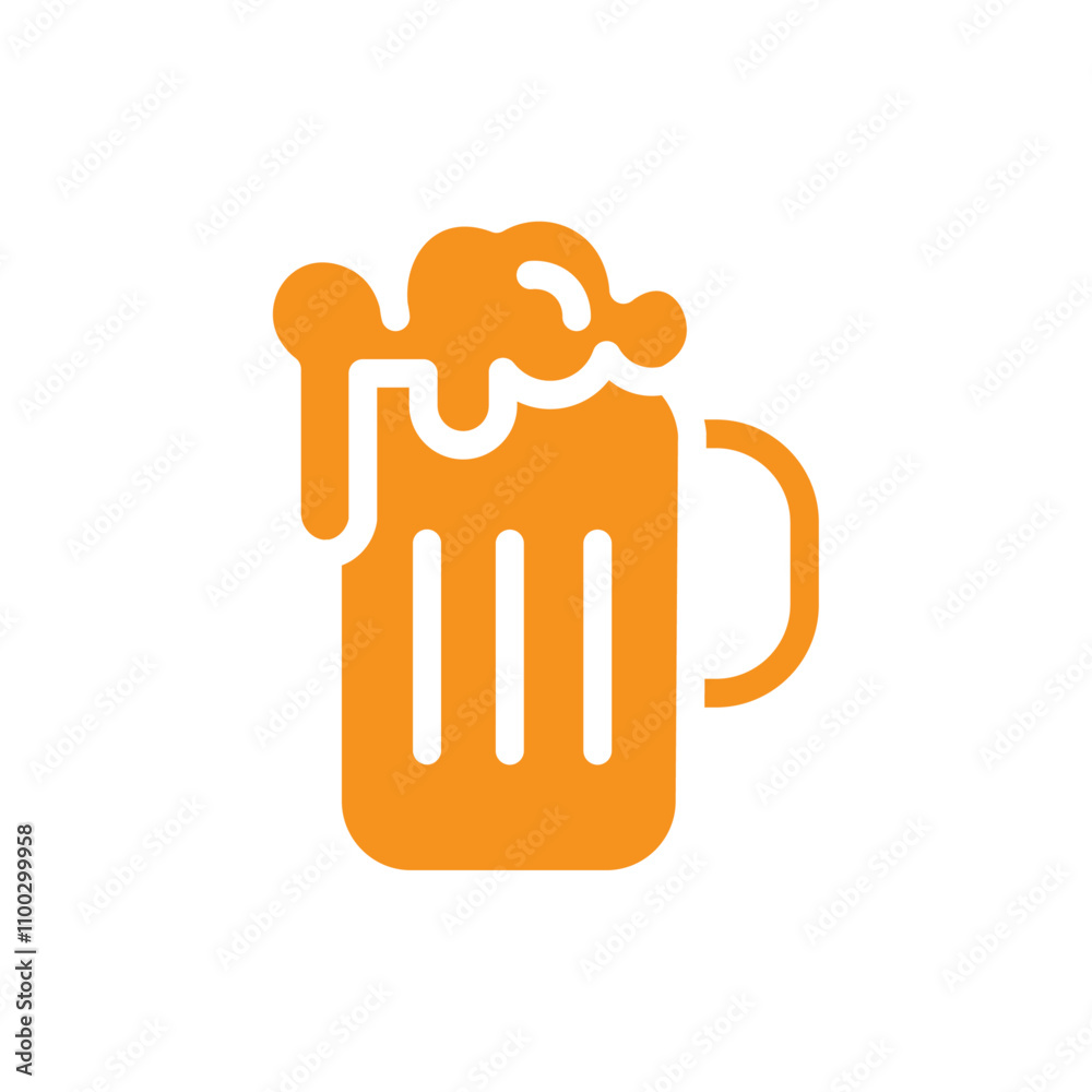 Poster oktoberfest icon Outline vector for web ui