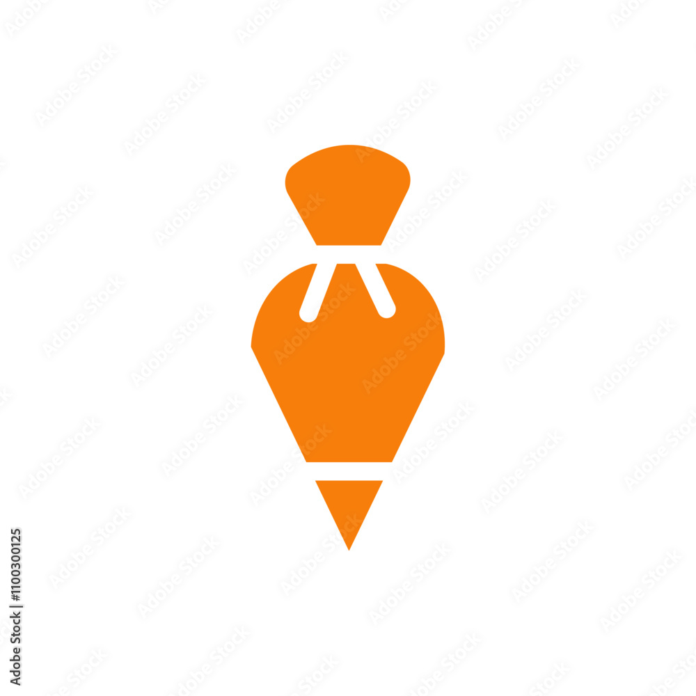 Poster Pastry bag icon Outline vector for web ui