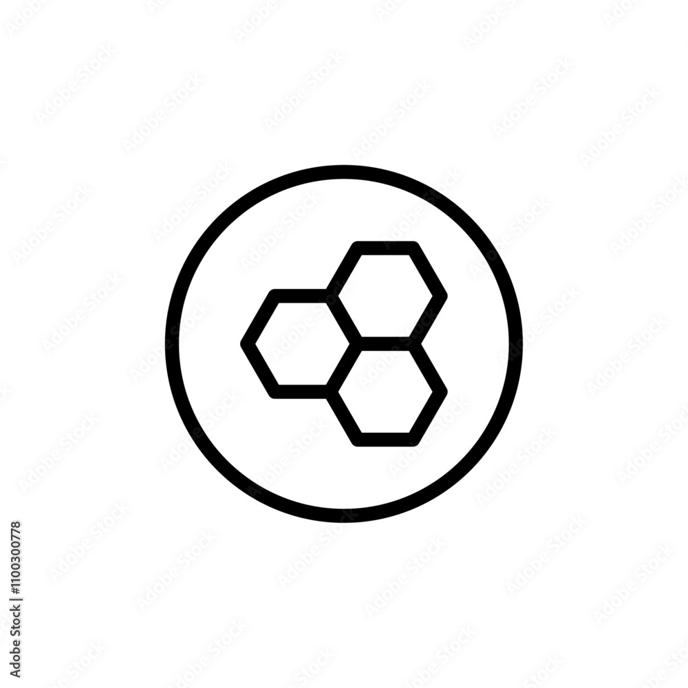 Poster propolis icon Outline vector for web ui