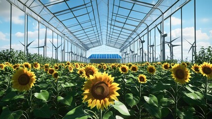 The most beautiful sunflower field