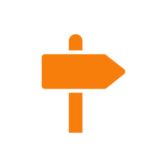 signpost icon Outline vector for web ui © Hindi