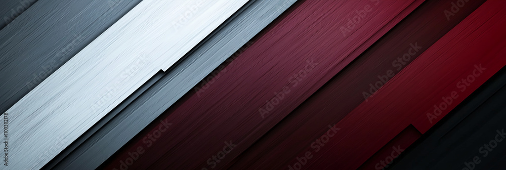 Poster Colorful diagonal panels create a striking visual effect in abstract design