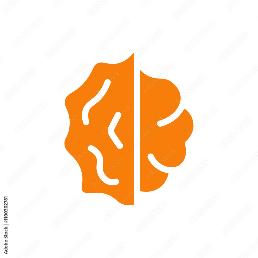 Aufkleber Walnut icon Outline vector for web ui