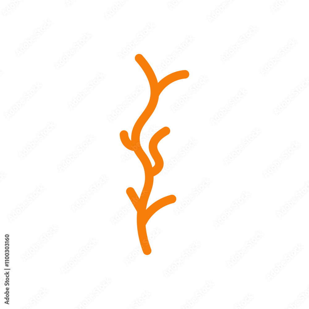 Poster wood branch icon Outline vector for web ui