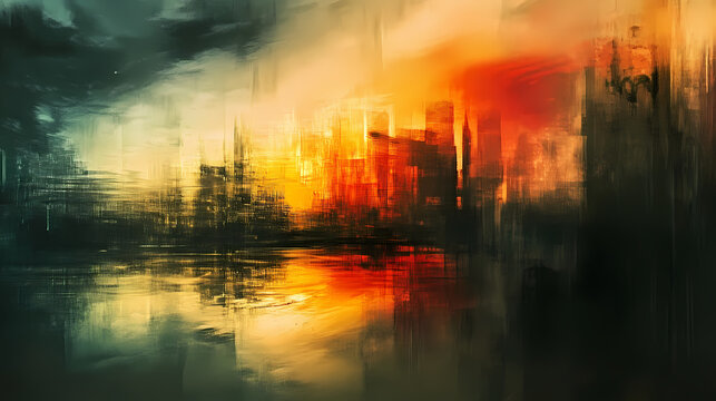 Mysterious abstract background with a chiaroscuro technique and muted tones. chiaroscuro. illustration. Chiaroscuro. Illustration