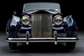 Fototapeta premium Front of an Elegant 1954 Vintage Convertible