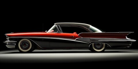 Elegant 1959 Vintage Luxury Car with Chrome Accents