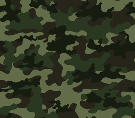 Fototapeta premium green camo dark pattern texture repeat forest design hunting print