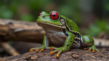 Fototapeta premium frog in the grass