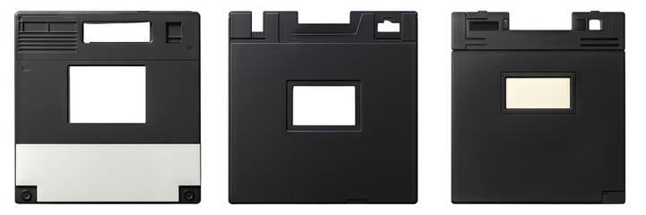 Obraz premium Floppy disk isolated on transparent background, Set of