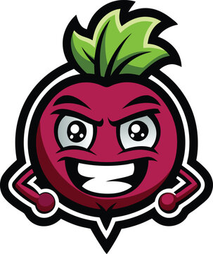 The Beet macot logo