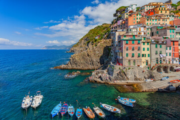 Riomaggiore view, Cinque Terre, Italy