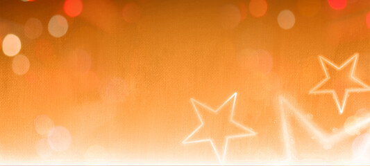 Holiday bokeh. Abstract festive Christmas background with elegant bokeh defocused star lights